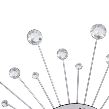 Lare Sunburst Iron 15" Wall Clock